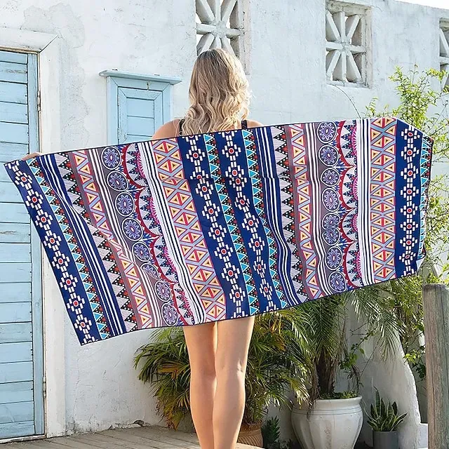 Microfiber Sand Free Beach Towel Quick Dry Super Absorbent Large Towels Blanket for Travel Pool Swimming Bath Camping Yoga Girls Women Men Adults