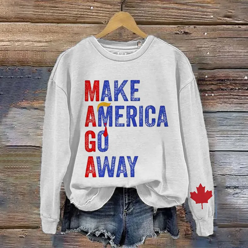 Women's Make America Go Away Print Sweatshirt