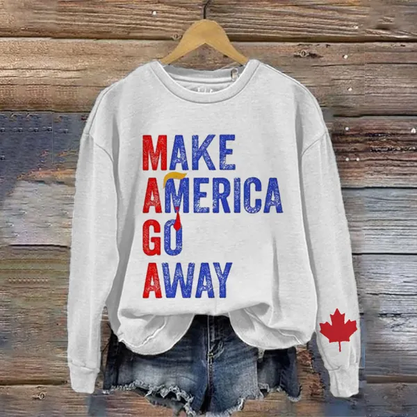 Women's Make America Go Away Print Sweatshirt
