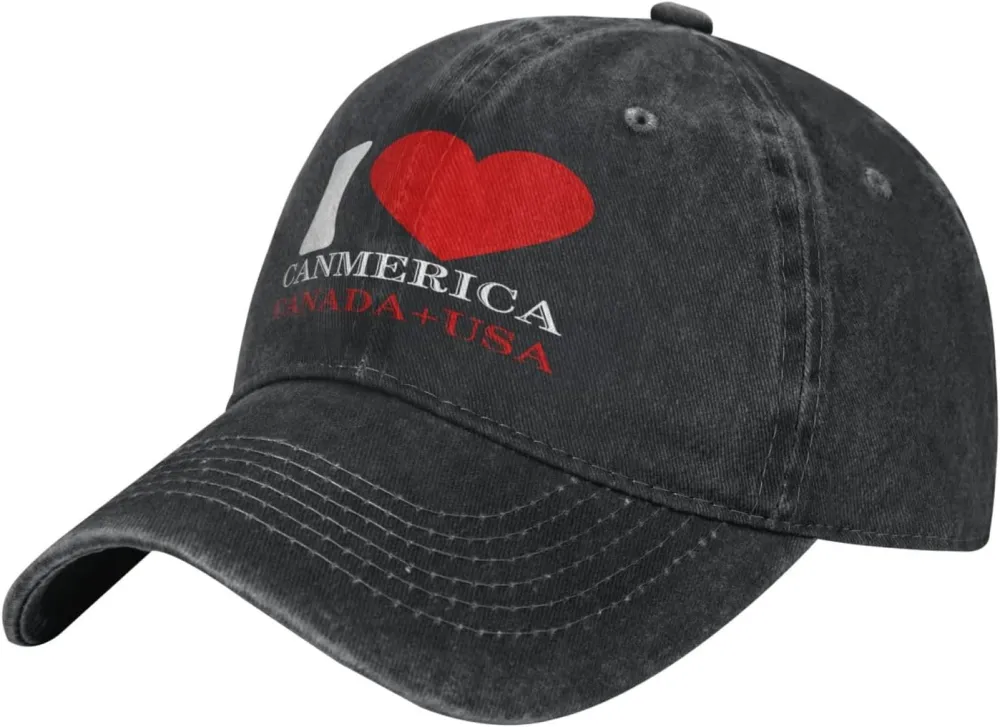 Funny Trump Oh Canada! 51st States Low Profile Cap Denim Hat
