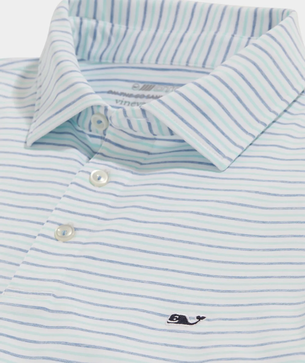 Tri-Color Bradley Stripe Sankaty Polo