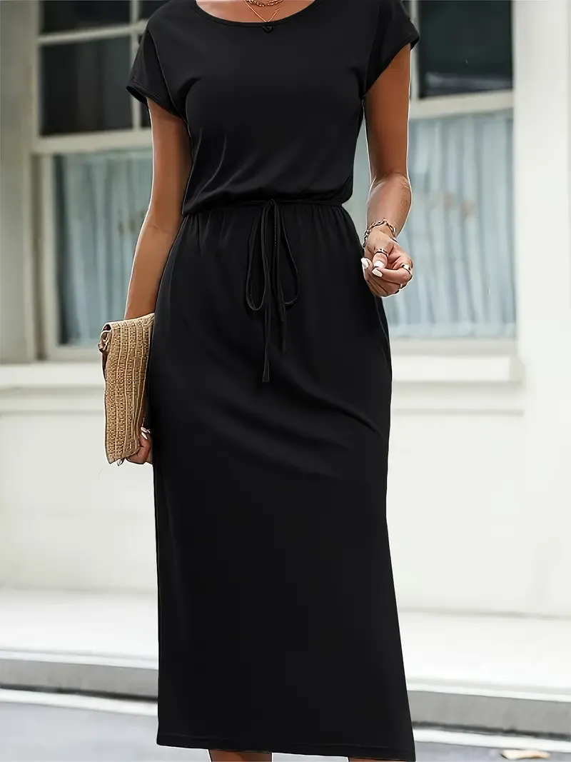 Women's Fitted Polyester Dress