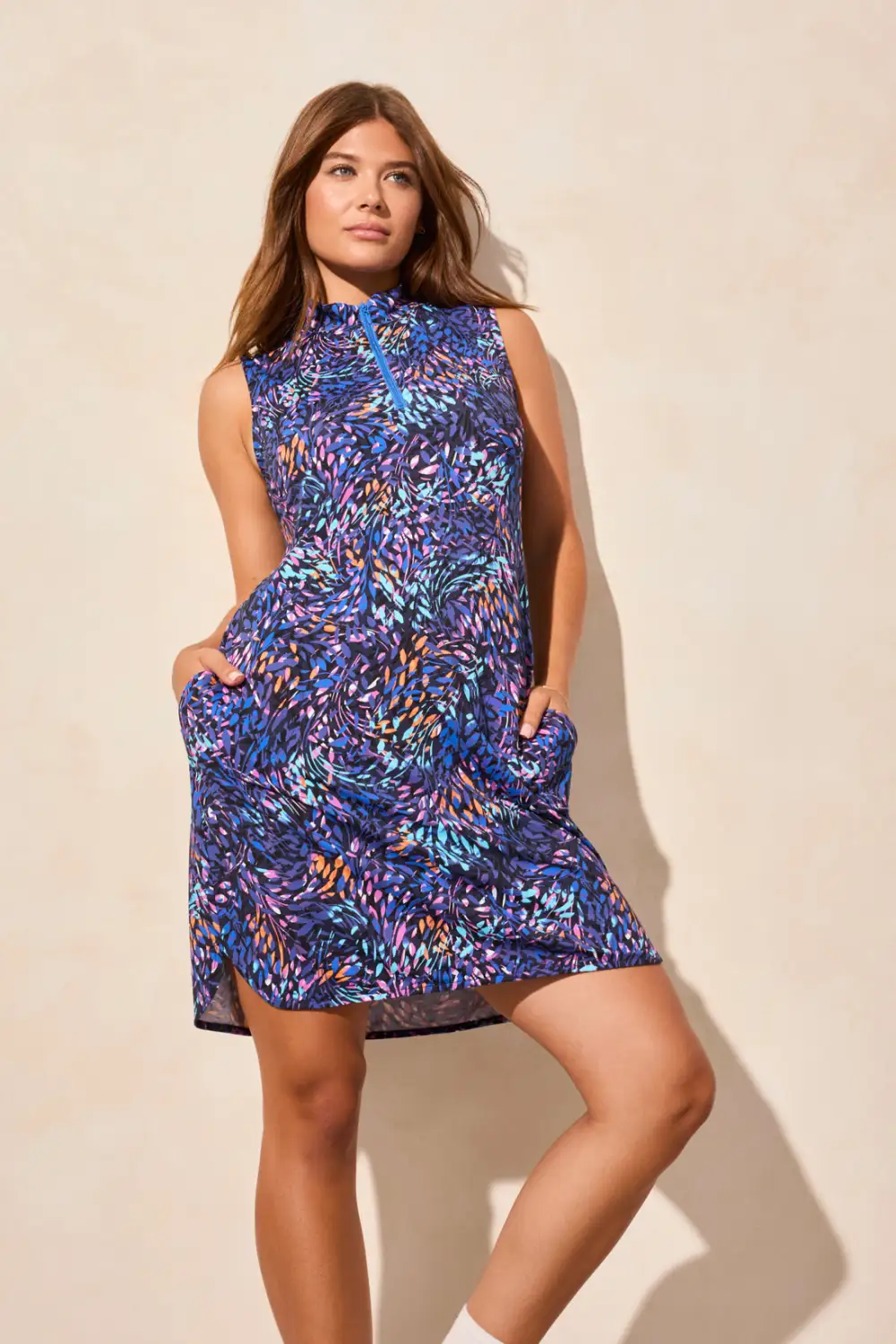 UPF 50+ Performance Dress-Aqua