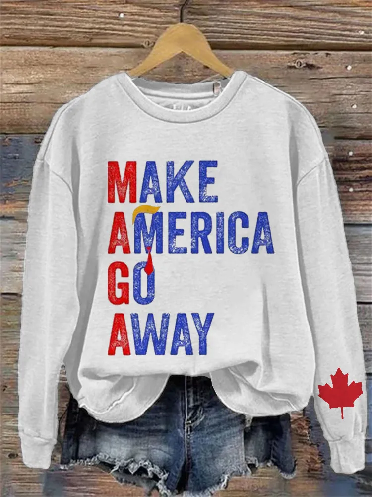 Women's Make America Go Away Print Sweatshirt