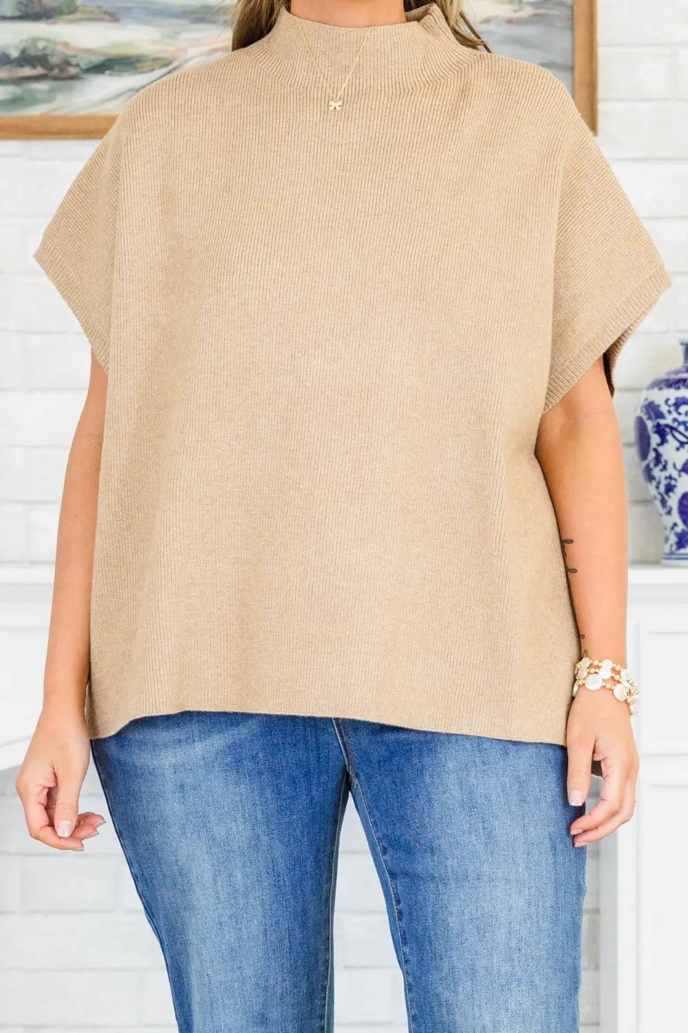Do Anything Sweater, Taupe