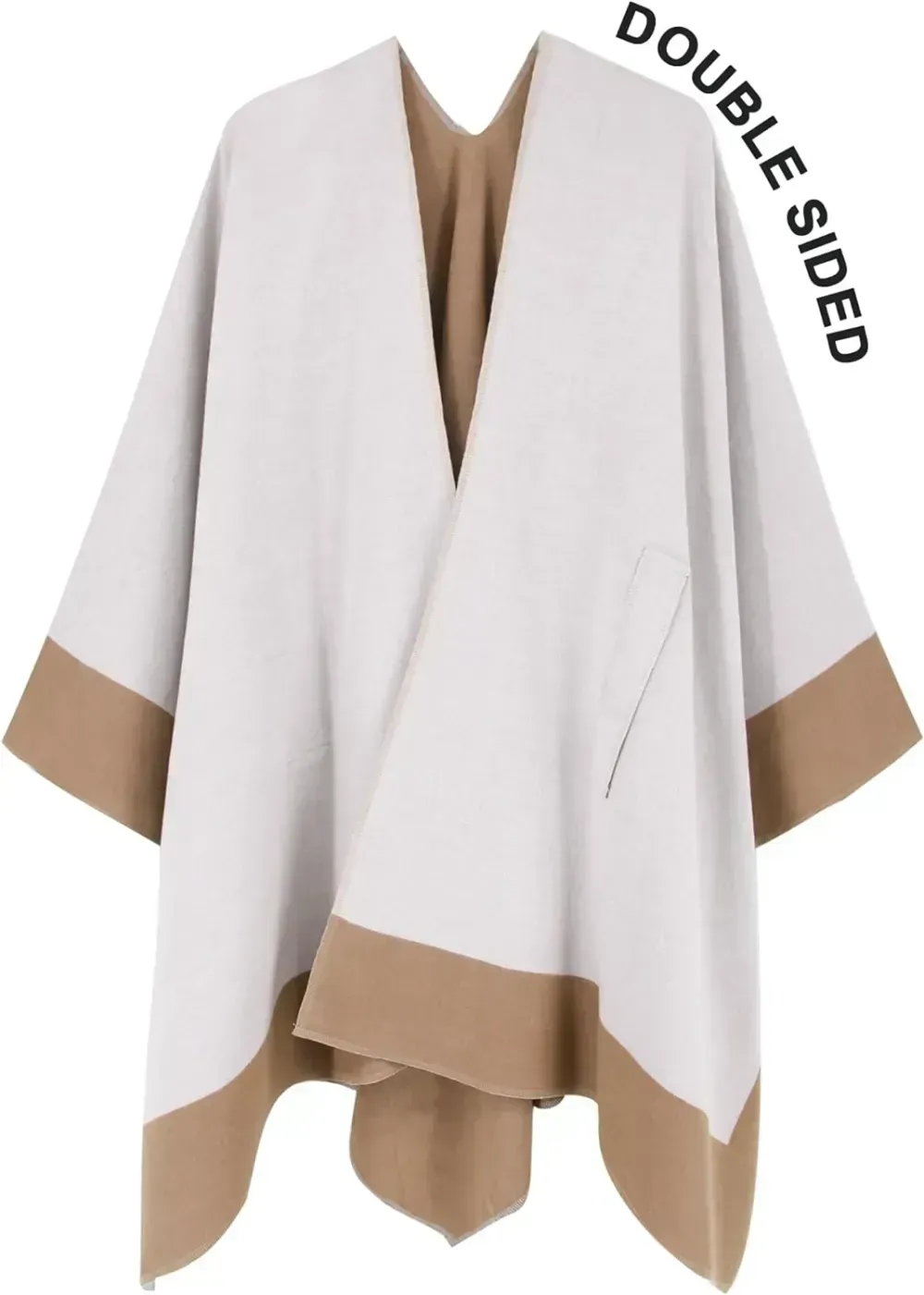 Women's Shawl Wrap Poncho Ruana Cape Open Front Cardigan Shawls for Fall Winter