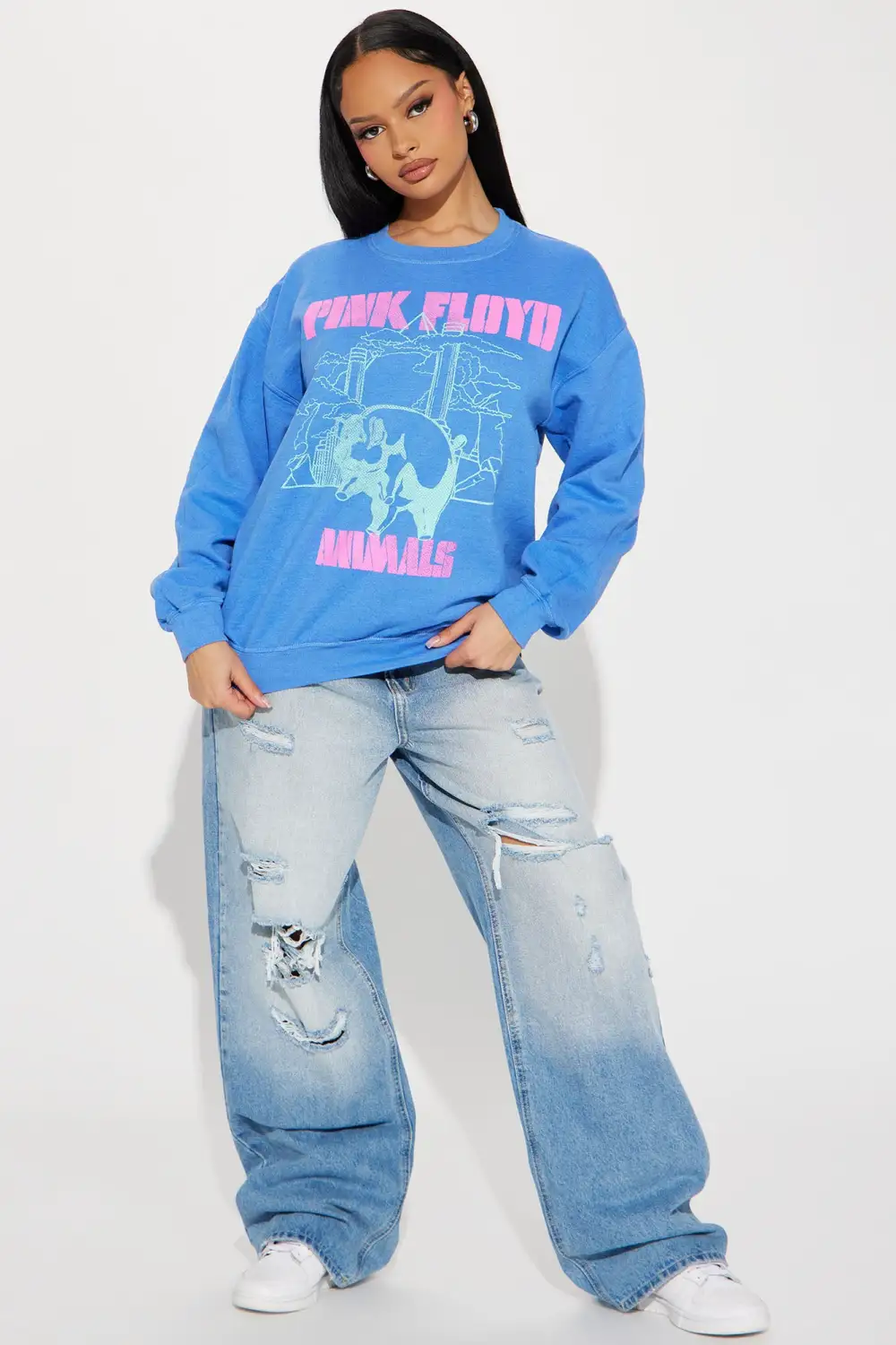 Pink Floyd Animals Sweatshirt - Blue