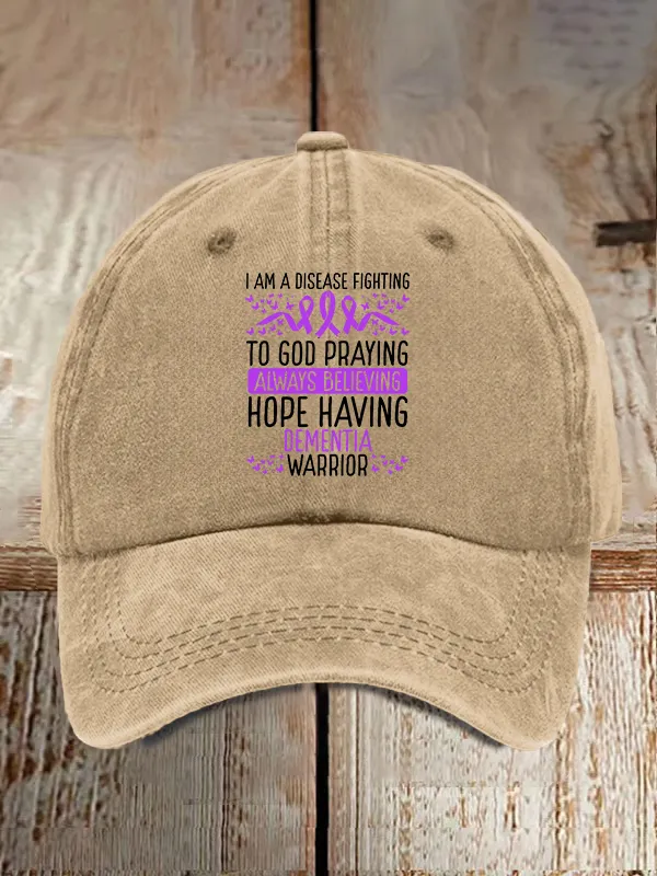 Dementia Warrior Alzheimers Awareness Ribbon Baseball Caps