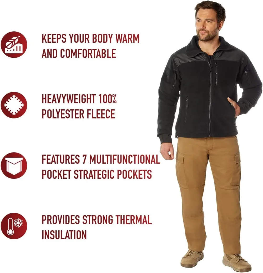 Spec Ops Tactical Fleece Jacket – Great For Layering