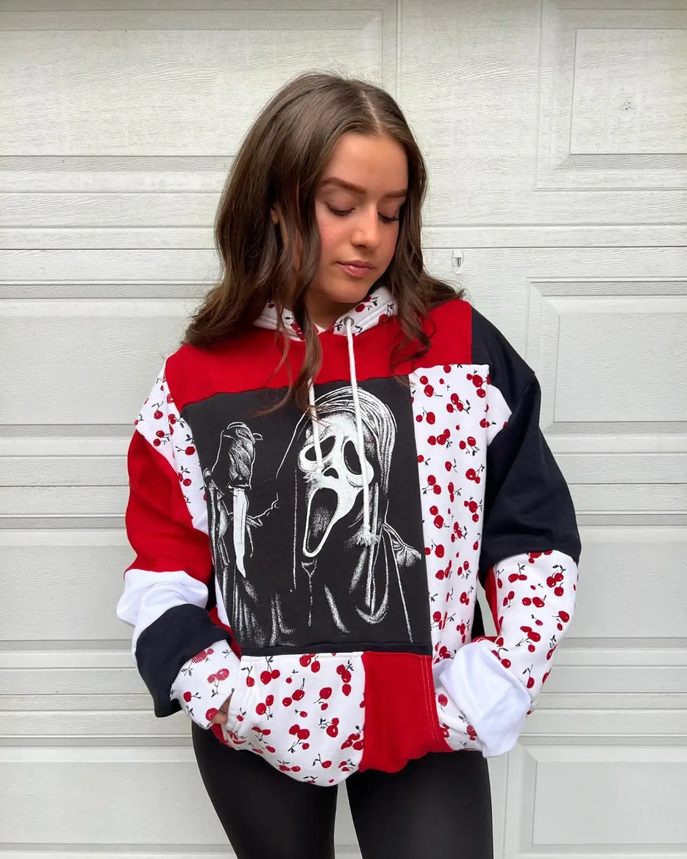 Red hoodie sweatshirts how perfect and cozy piece for your Halloween day