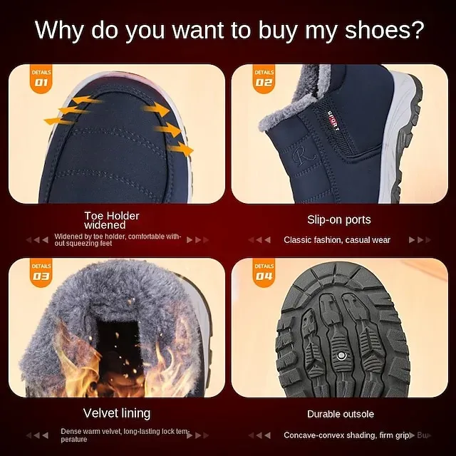 Women's Sneakers Boots Snow Boots Plus Size Hiking Boots Daily Fleece Lined Booties Ankle Boots Winter Wedge Heel Round Toe Fashion Cute Plush Hiking Satin Loafer Solid Color Wine Black