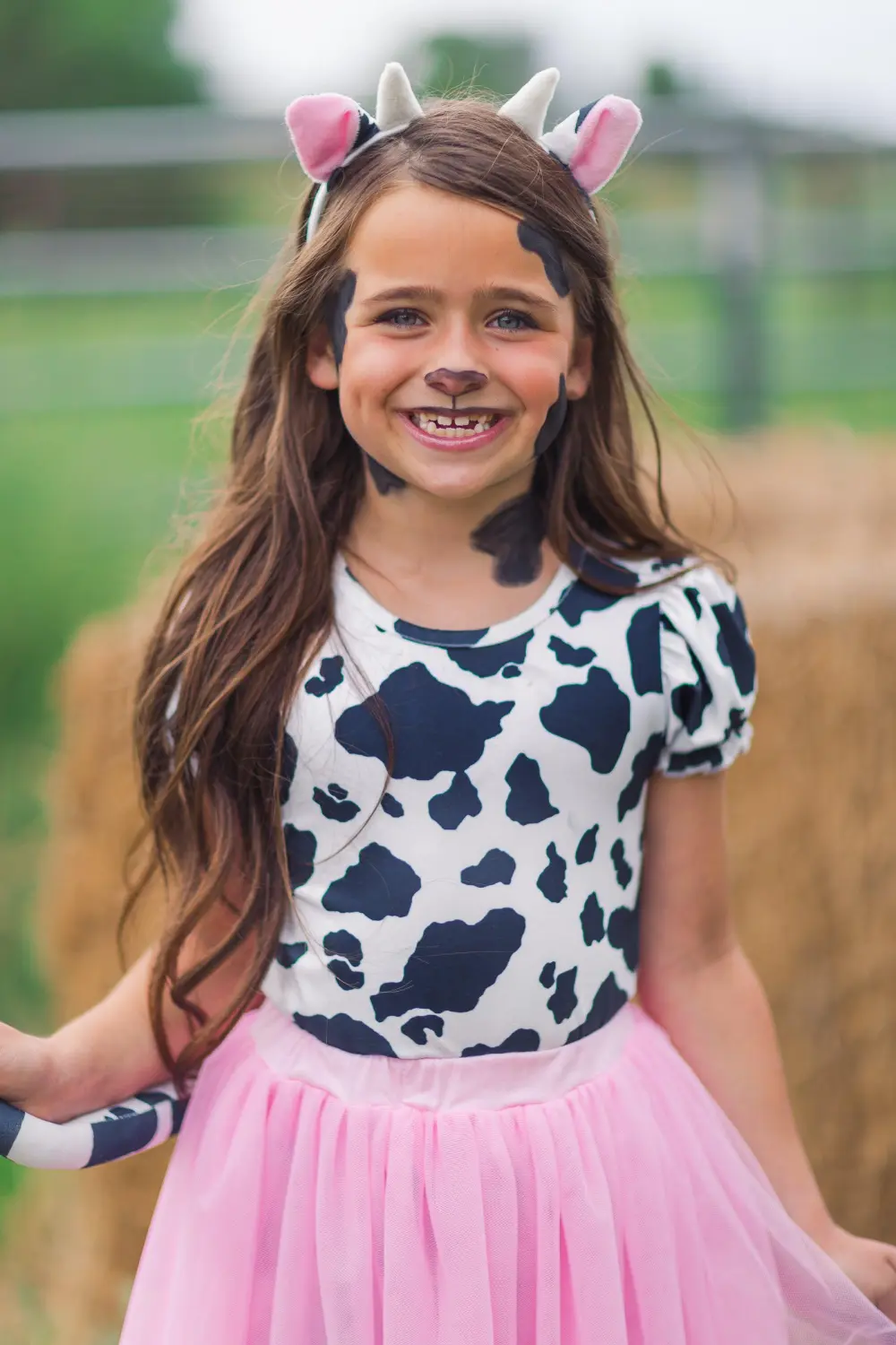Pink Cow Costume - 5 Piece Set