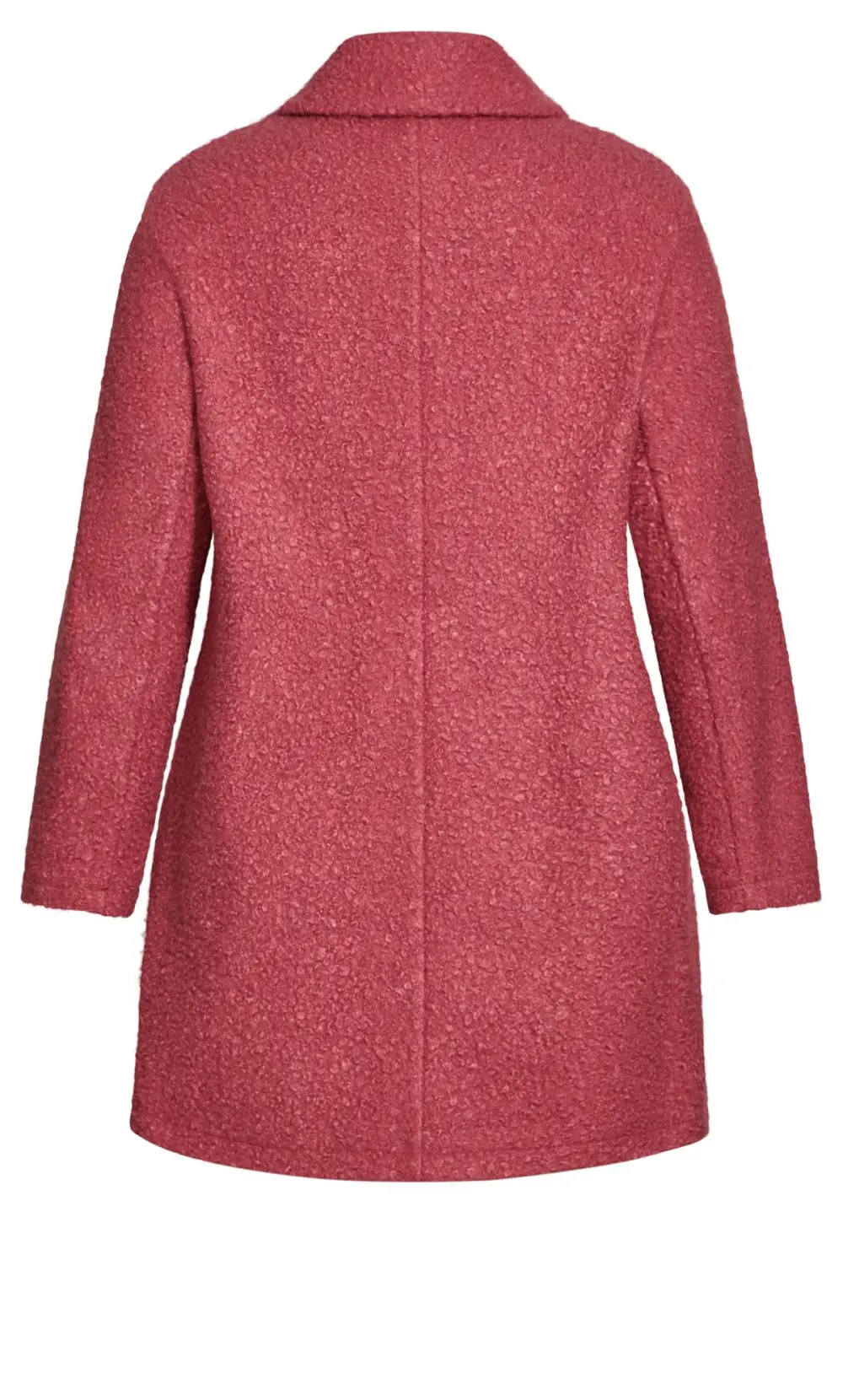 Evans Pink Boucle Coat