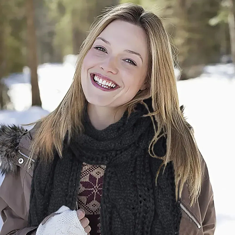 Women And Mens Winter Thick Cable Knit Wrap Chunky Long Warm Scarf