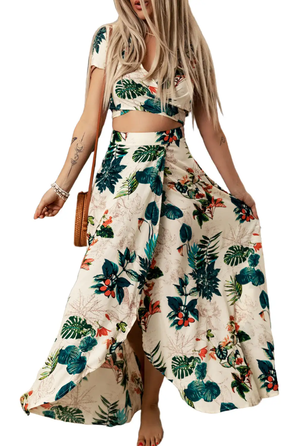 Maxi Print Tropical Set