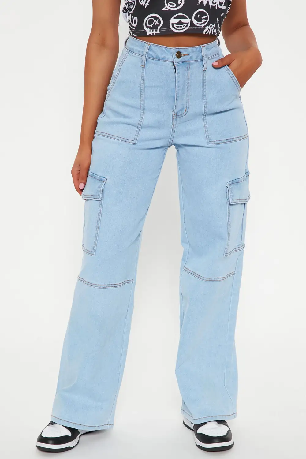 Kenny Cargo Jeans - Light Blue Wash