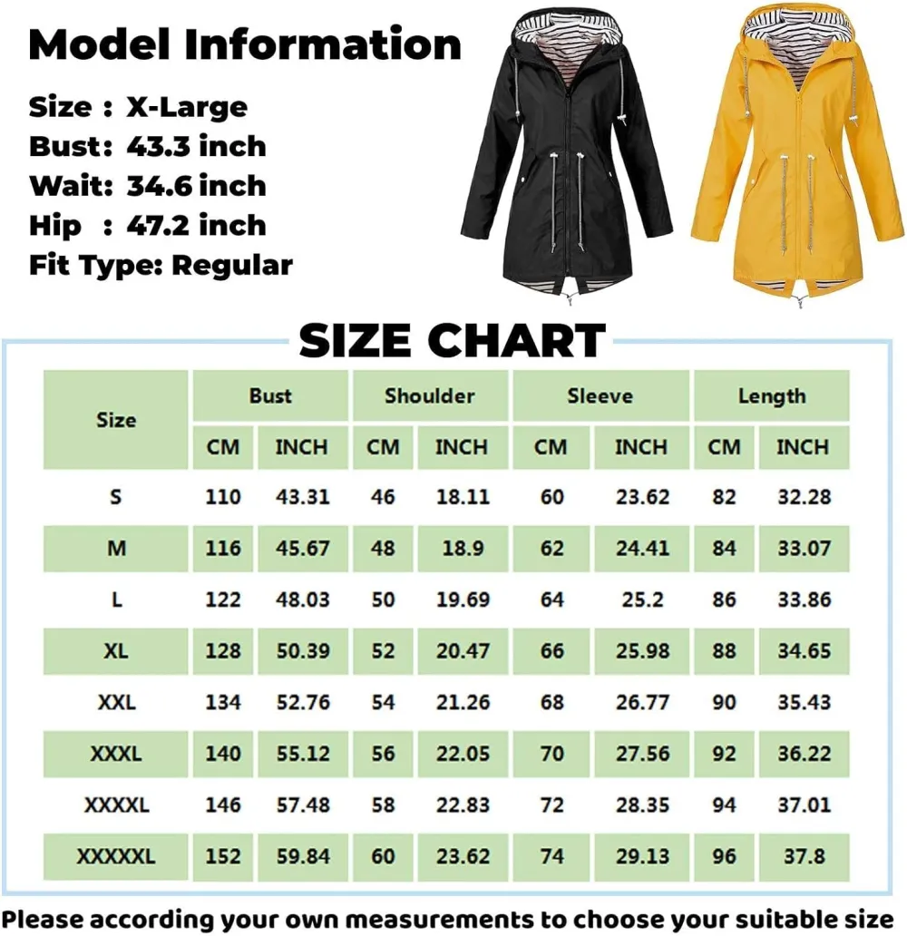 Rain Jackets For Women Waterproof With Hood Lightweight Casual Anorak Travel Hiking Coats with Pockets 720