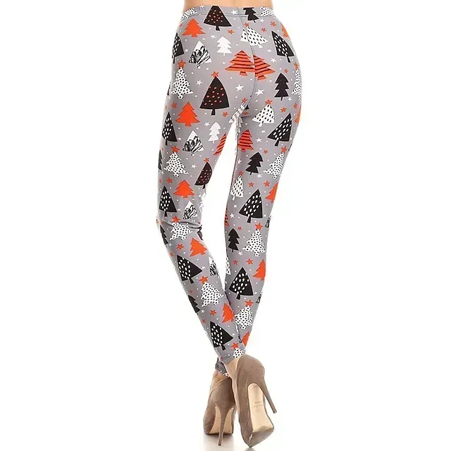 Santa Claus Leggings Jogger Pants Women's Christmas Christmas Christmas Eve Adults' Christmas New Year Eve Polyester Lycra Spandex Pants