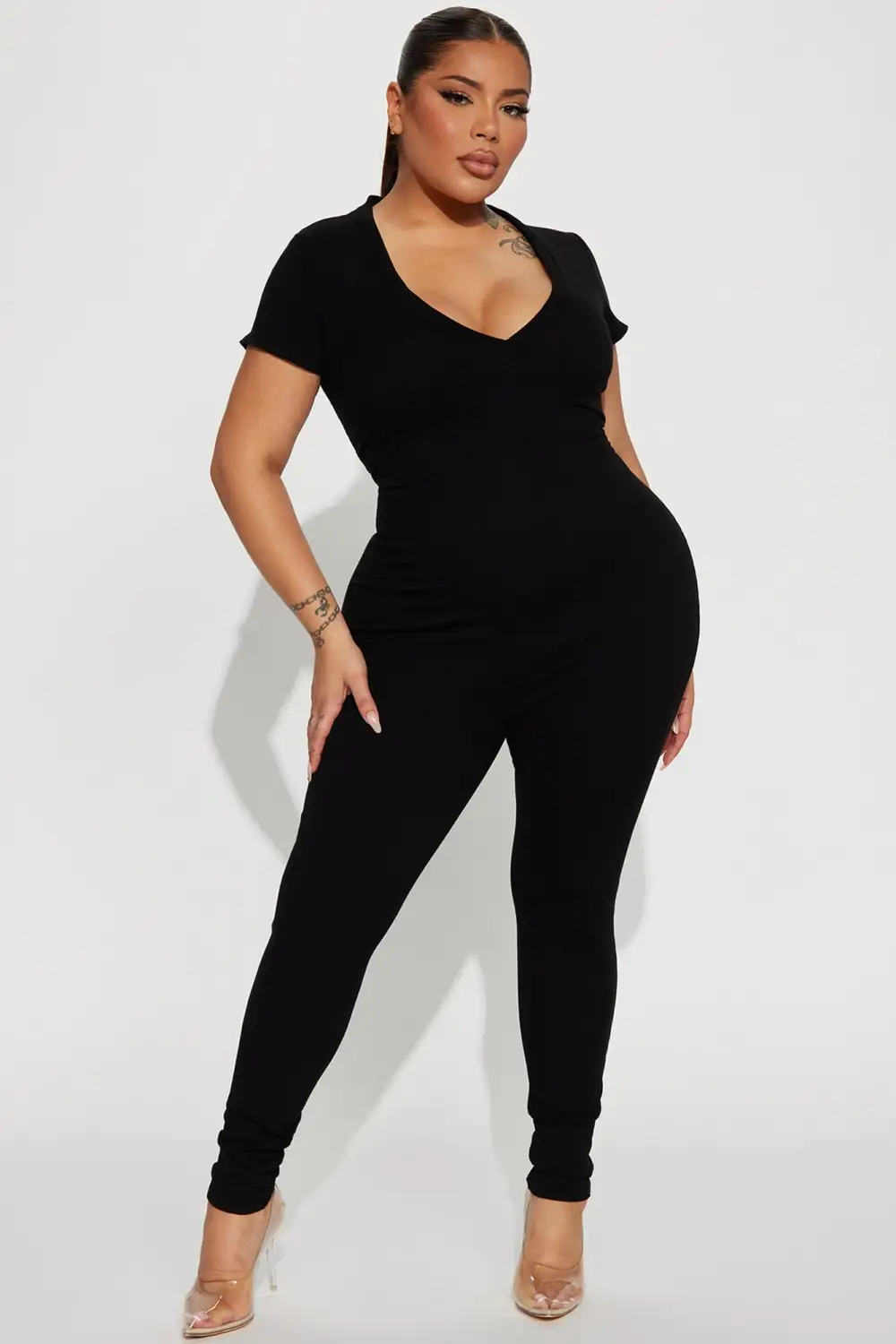 Everly Snatched Jumpsuit - Black