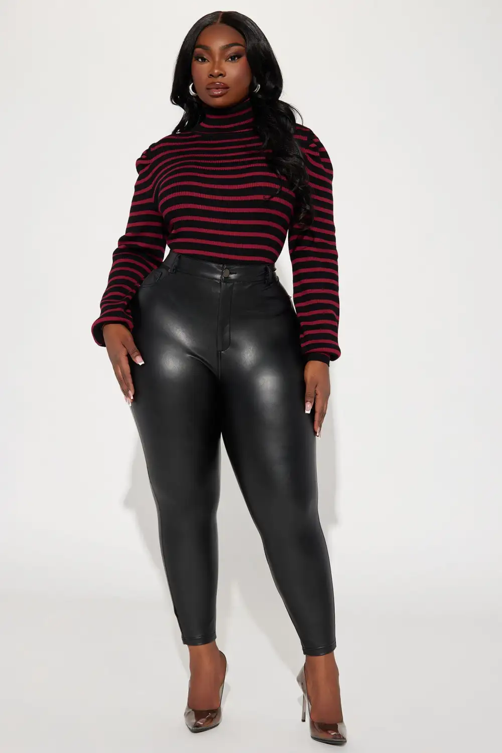 Toxic Touch Turtleneck Sweater - Black/combo