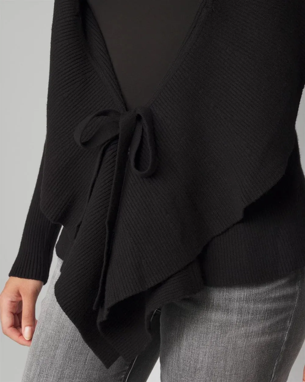 Long Sleeve Open Ruffled Cardigan