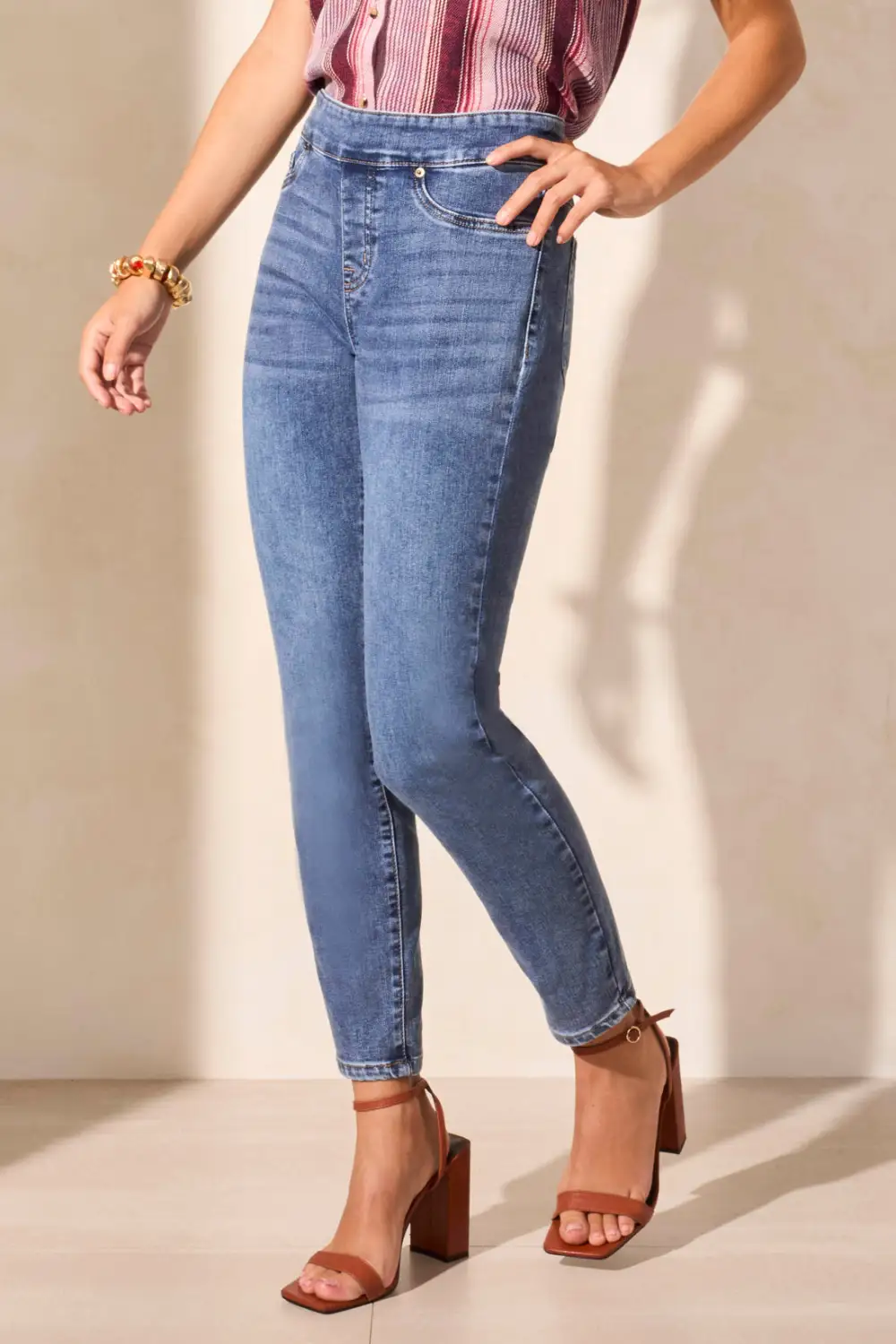 Audrey Pull-On Ankle Jegging-Dk.Vintage