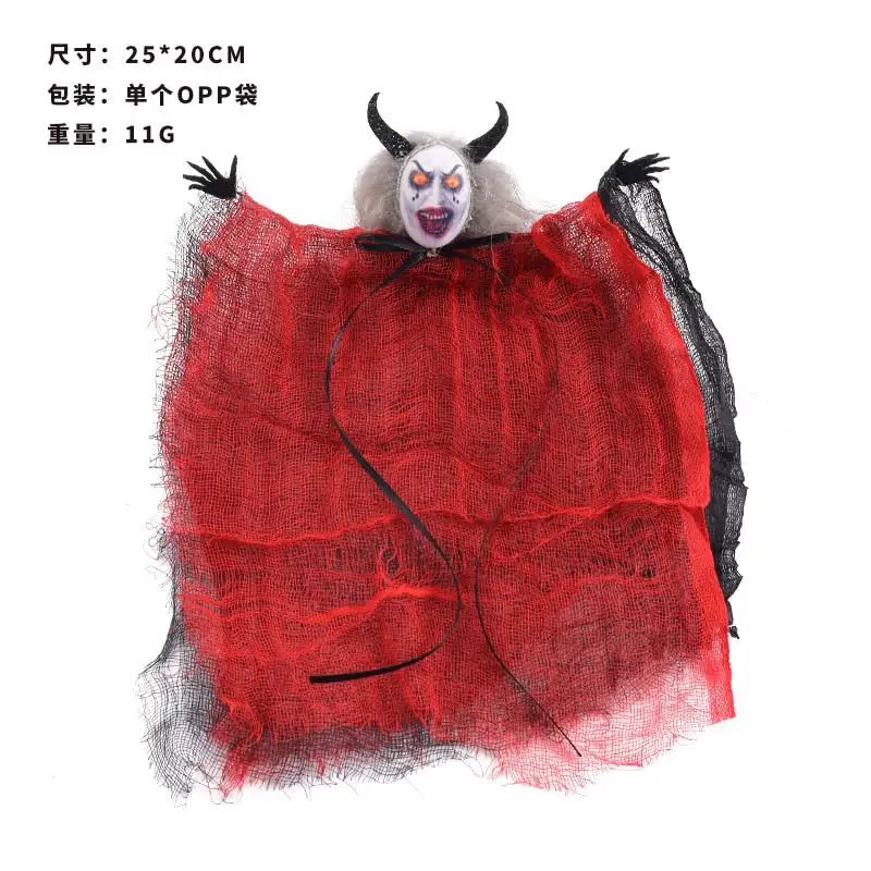 2023 Halloween Horror Mask Ghost Pendants Fright Demon Devil Doll Pendants Ghost Festival Happy Halloween Party Decor For Home