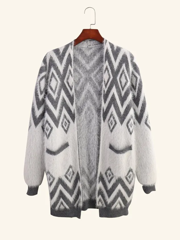 Geometric Vintage Cardigan