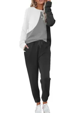Lounge Sets for Women Two Piece Outfits Sweatsuits Sets Long Pant Loungewear Workout Athletic Tracksuits