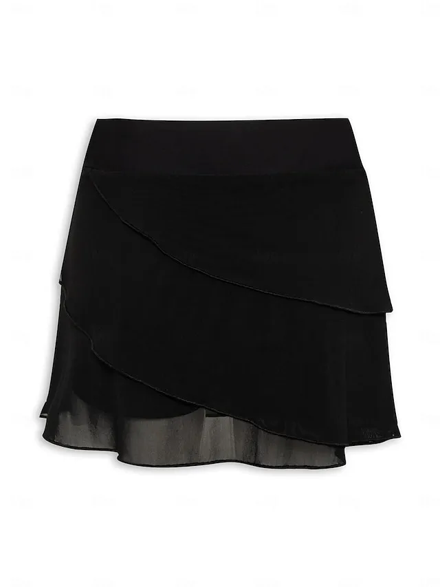 Solid Asymmetric Hem Swim Bottoms