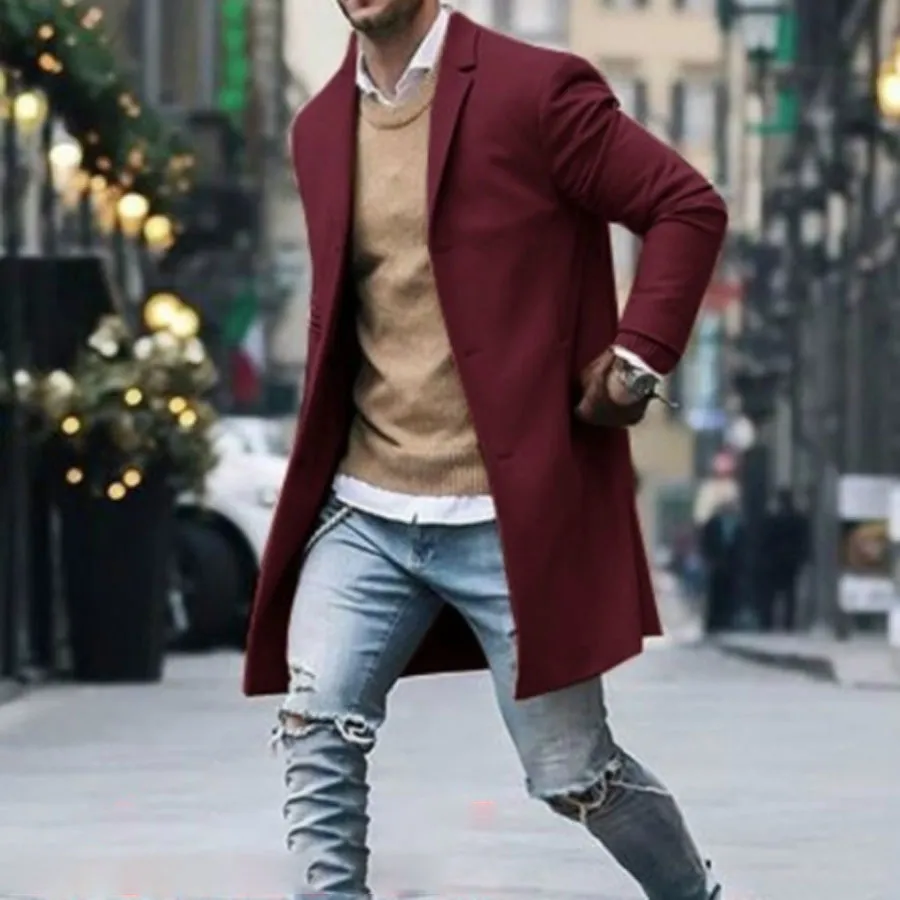 Mens Trench Coat Mens Woolen Coat Mens Woolen Coat