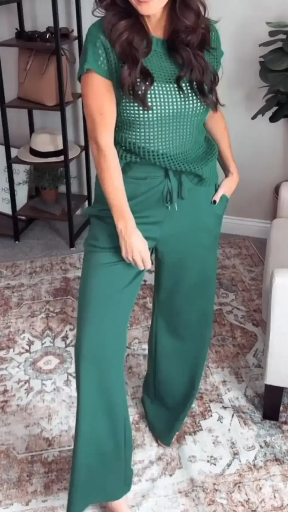 Women's Cut-out Short-sleeve Suit