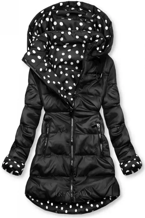 Ladies double-sided parka coat