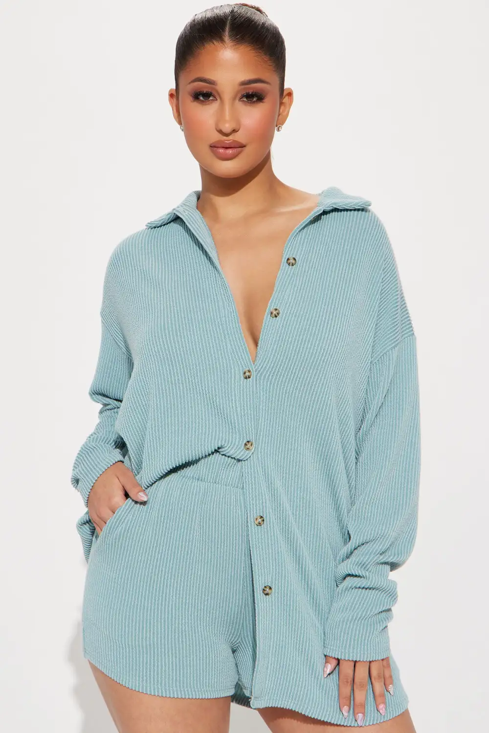 Bianca Short Set - Sage