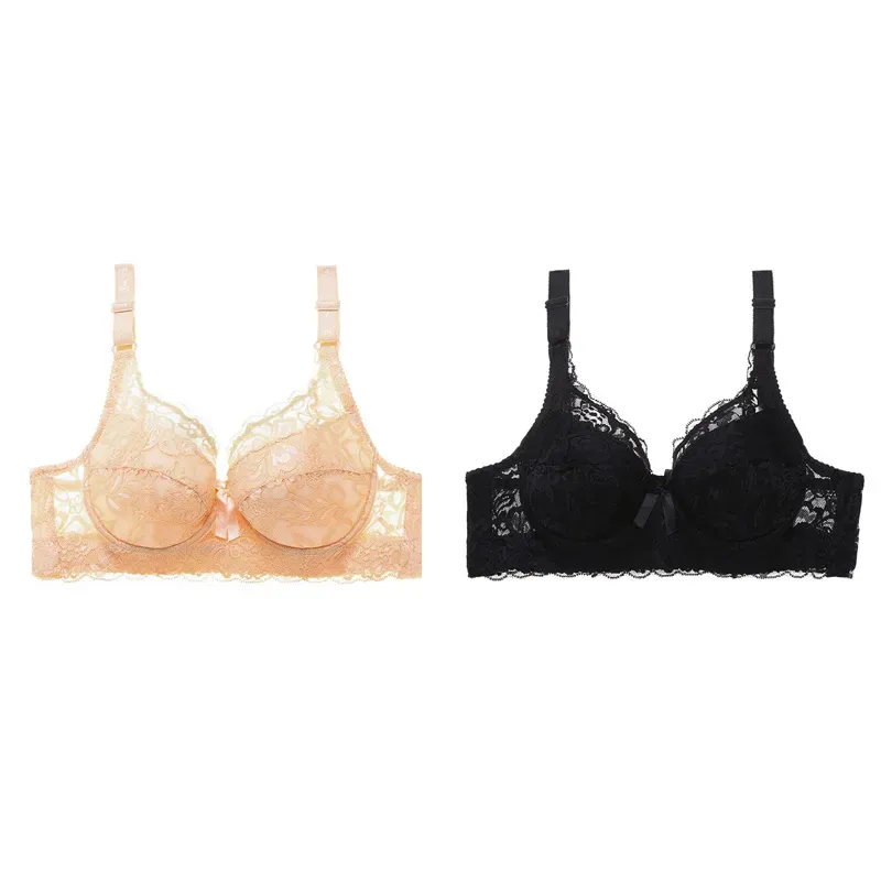 Plus Size Sexy Crop Top Push-up Bras 48D