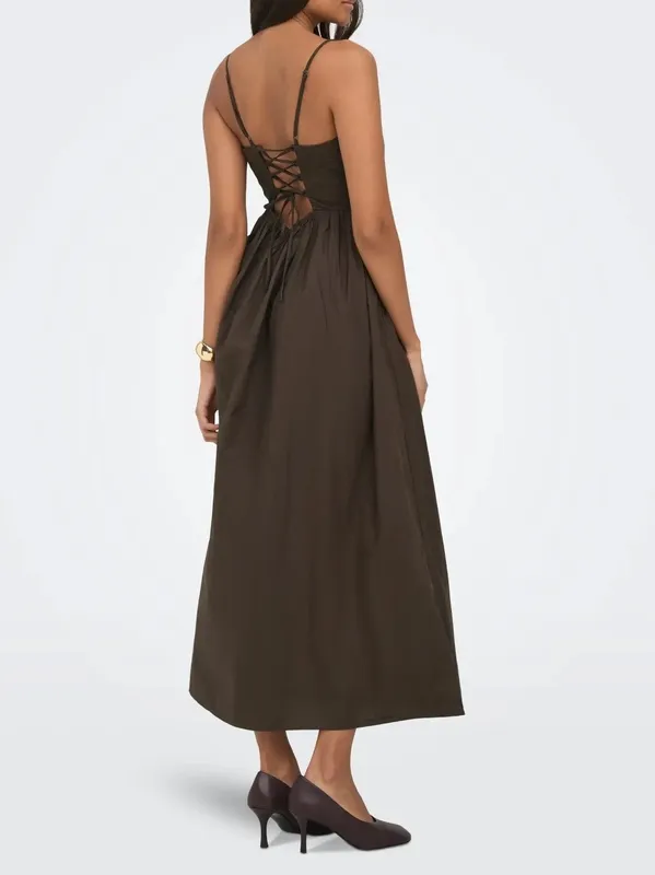Drop Waist Sleeveless Maxi Dress