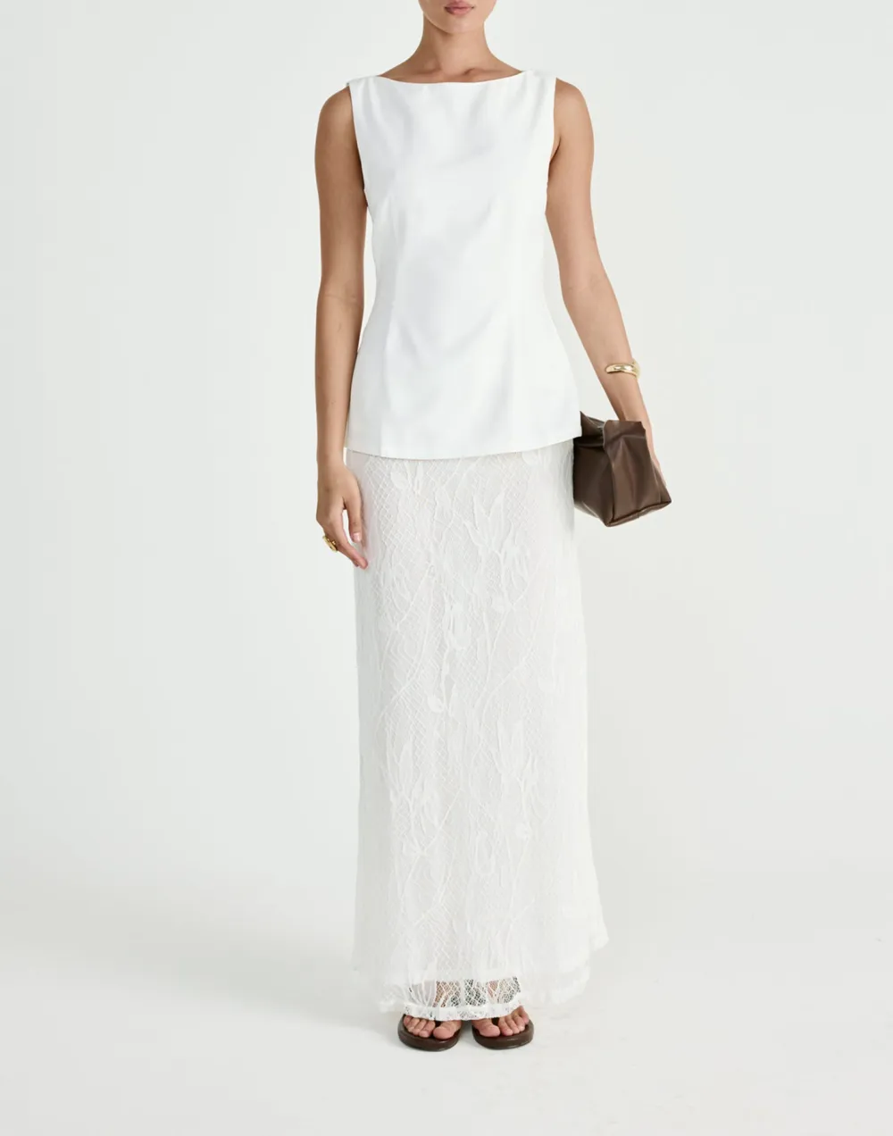 Low Waist Flowing Lace Skirt For Women