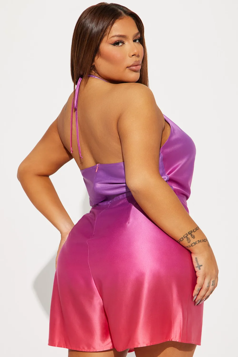 Kimberly Ombre Romper - Purple/combo