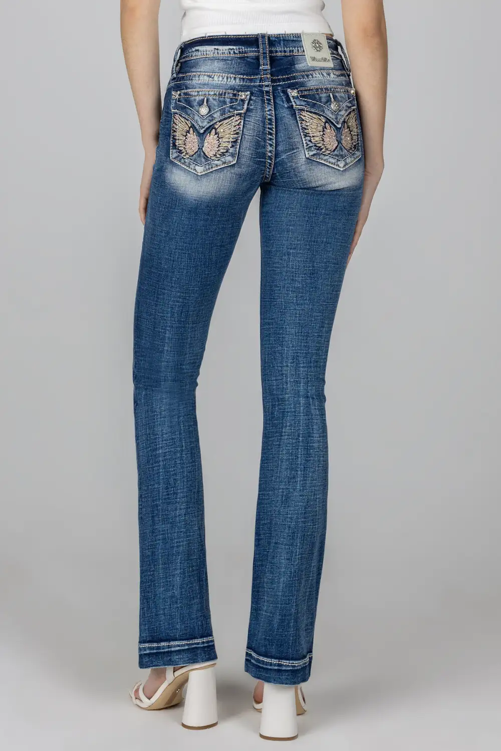 Pastel Angel Wing Bootcut