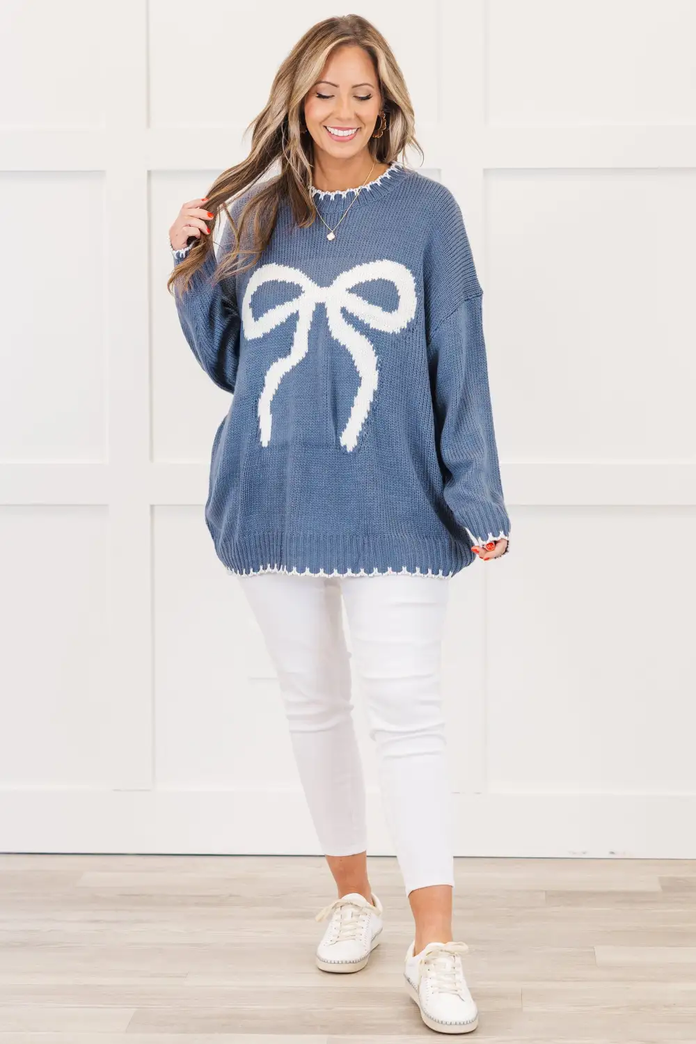 Cute And Charming Sweater, Blue