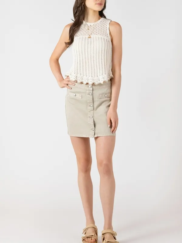 Textured Knit Sleeveless Top