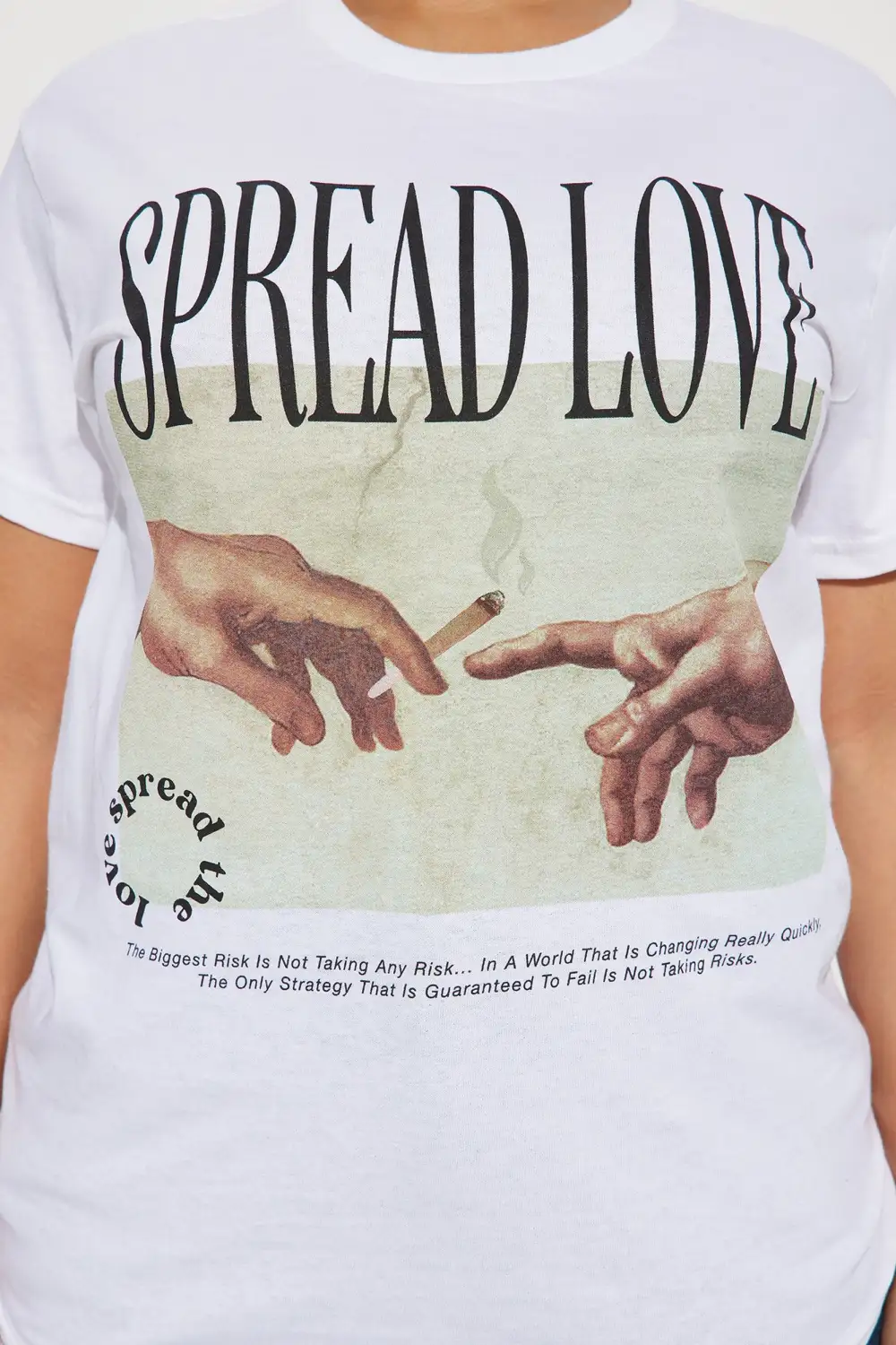 Spread Love Graphic Tshirt - White