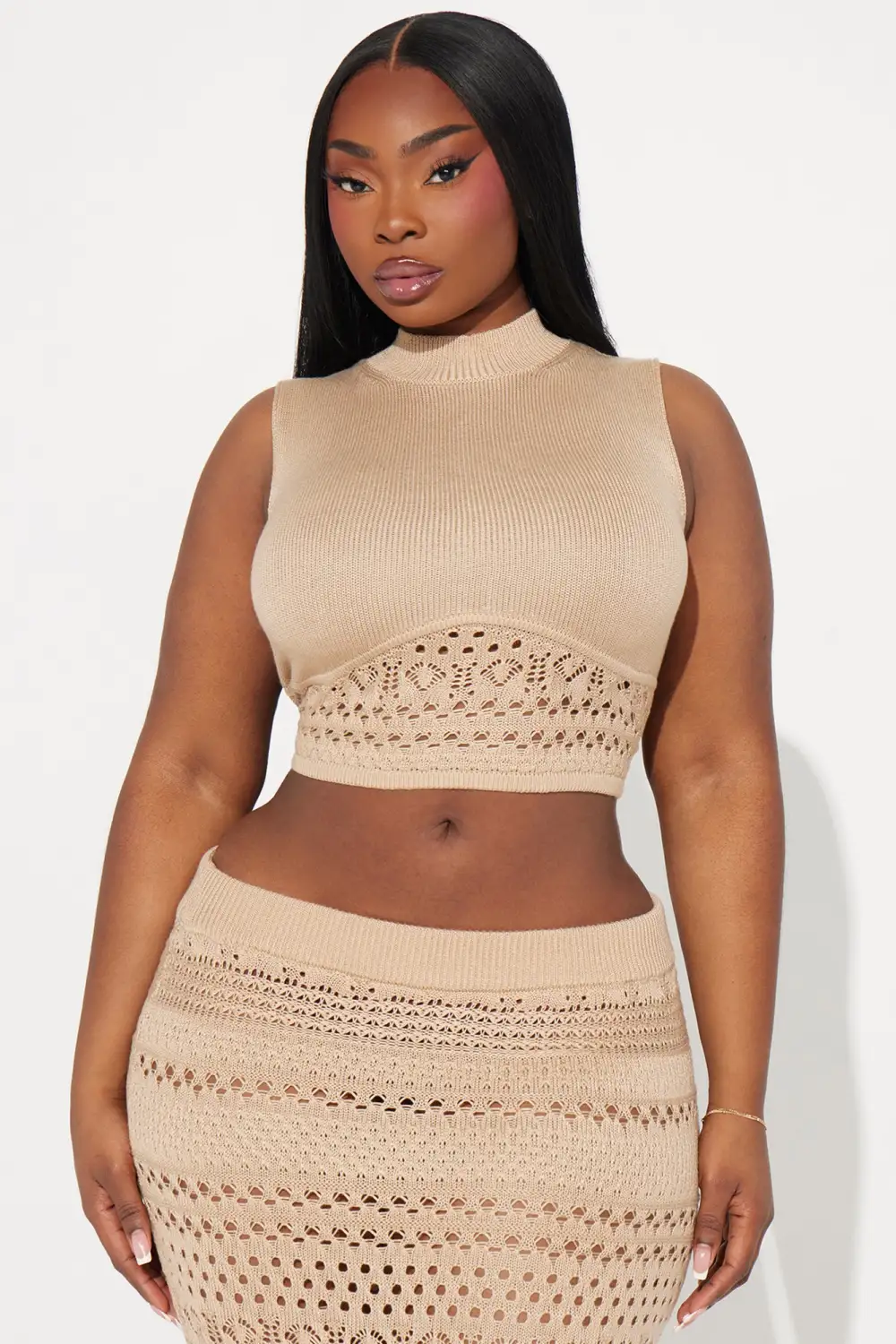 Endless Beauty Skirt Set - Taupe