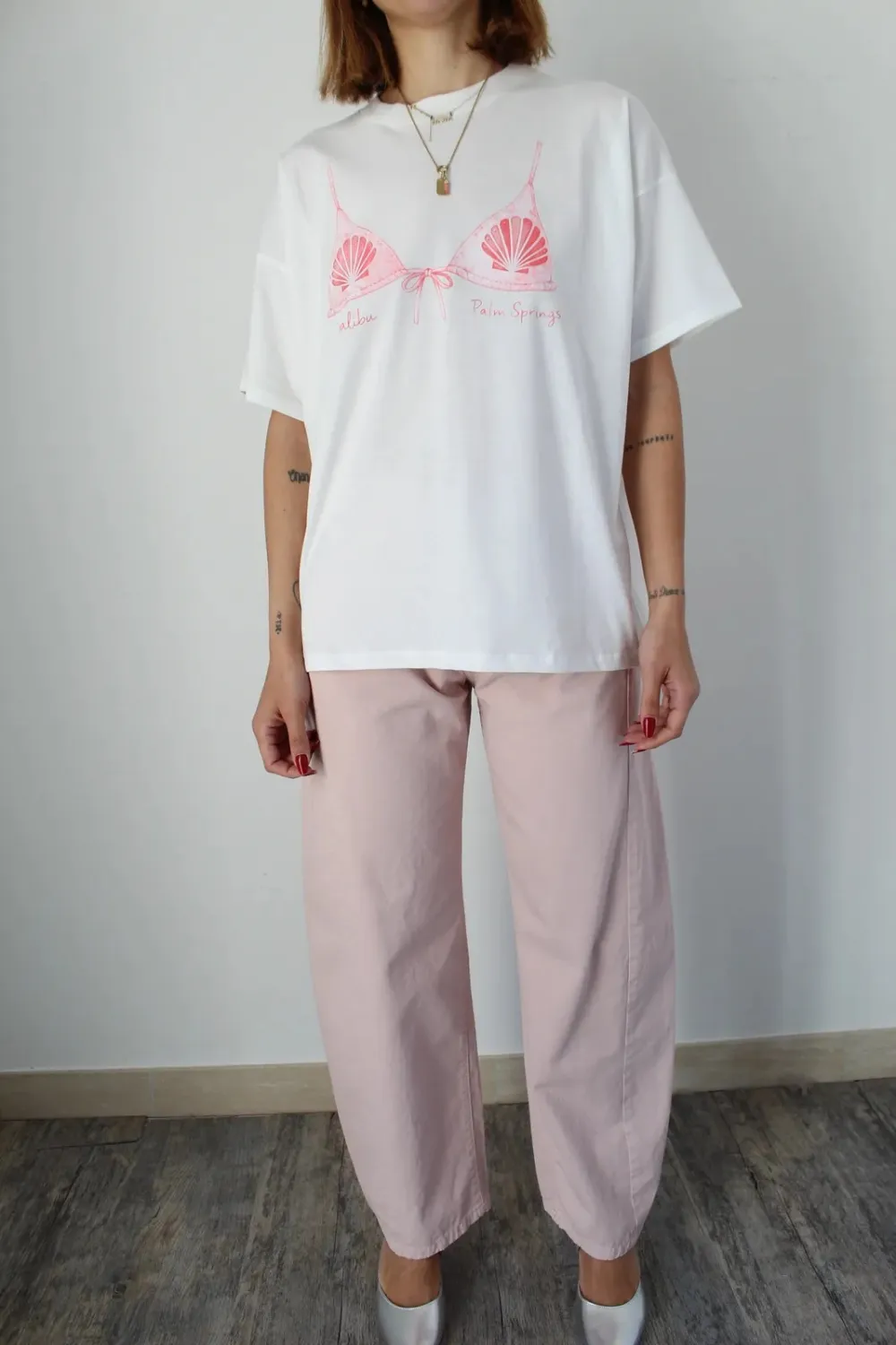 Fluid Graphic Crewneck Cotton Tee Finish