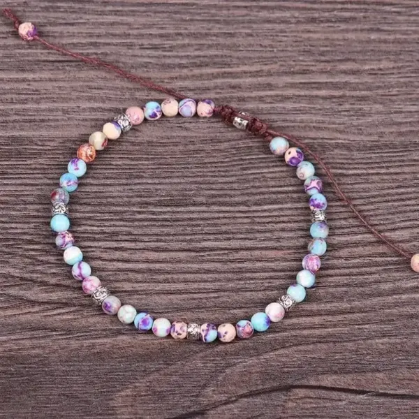 Grounding Bracelet-Positive Energy Bracelet-Natural Japser Stone Bracelets-Friendship Bracelets with Beads-Earth Healing Yoga Bracelet Gift