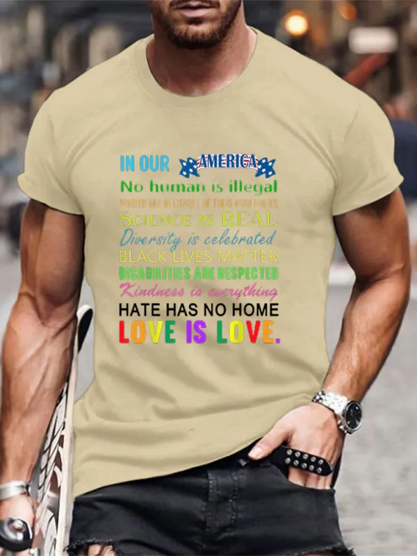 Men'S T-Shirt Science Is Real Black Lives Matter Womens Love Is Love LGBTQ T Shirt