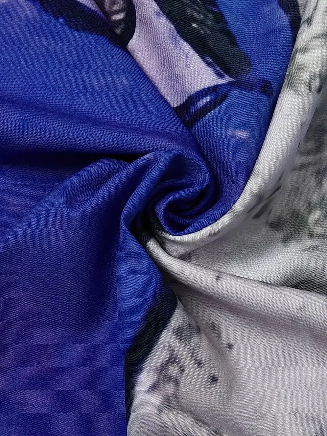 Women's Casual Dress Shift Dress Long Dress Maxi Dress Blue Purple Yellow Sleeveless Color Block Print Spring Summer Crew Neck Modern Daily Vacation Summer Dress Regular Fit 2023 S M L XL XXL 3XL