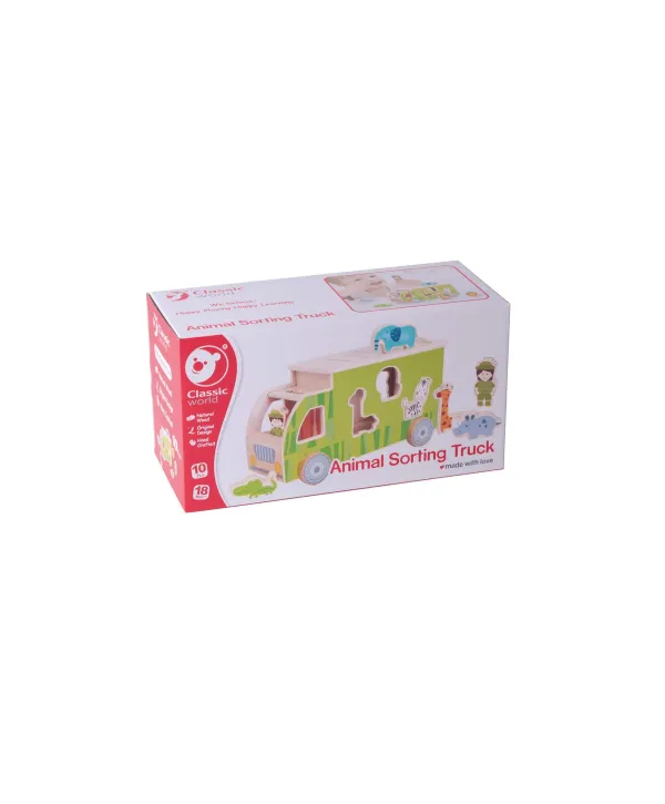 Classic World Animal Truck Wooden Shape Sorting Toy