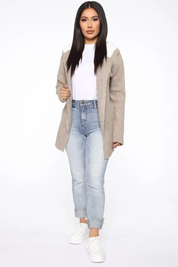 Far Gone Hooded Cardigan - Oatmeal