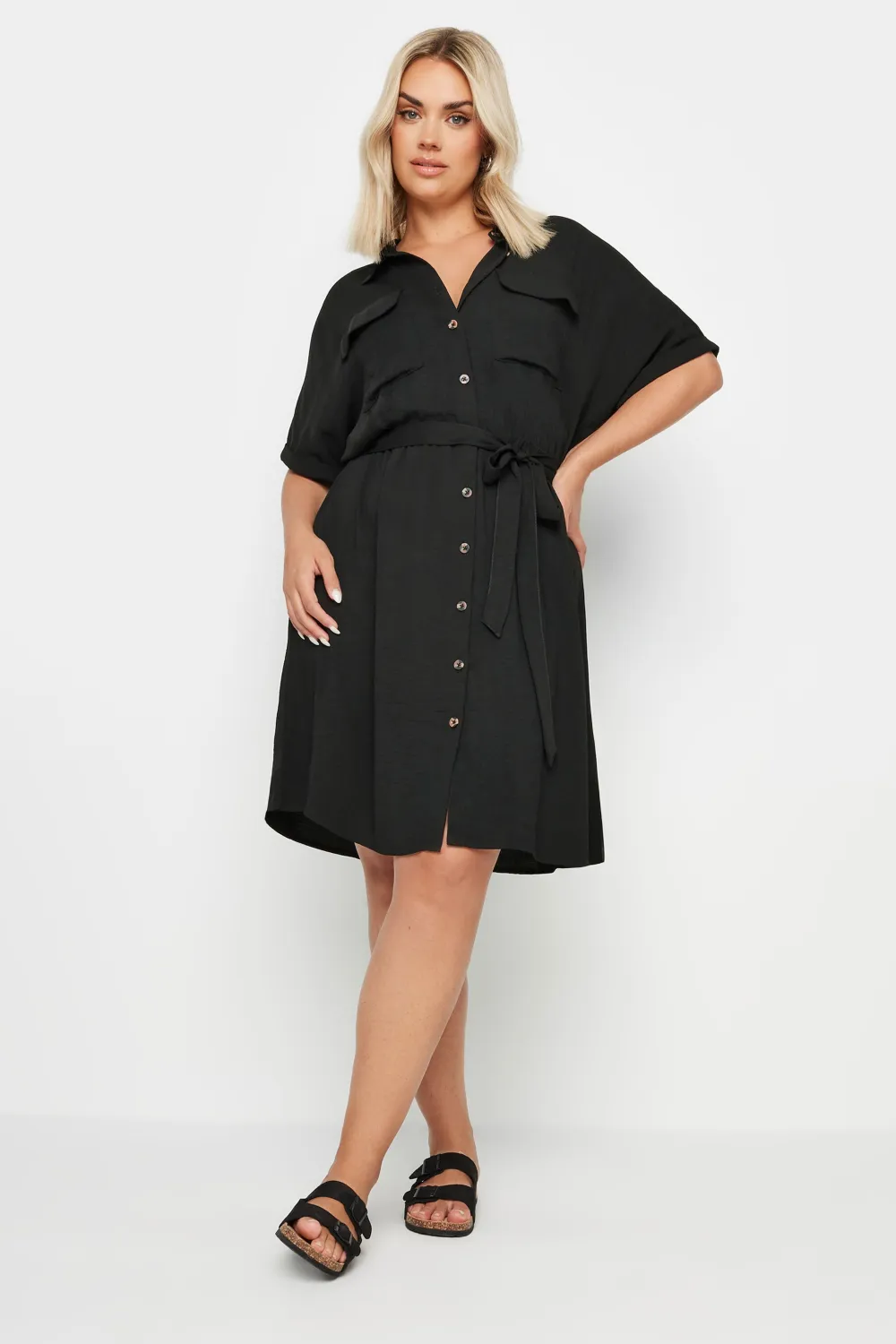 YOURS Curve Black Utility Dress